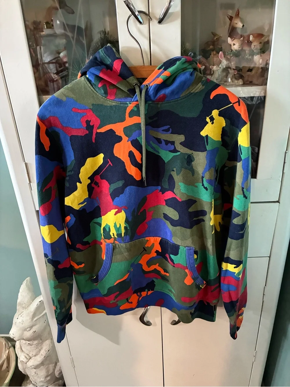 Polo Ralph Lauren Polo Player Camo Hoodie sz S euc